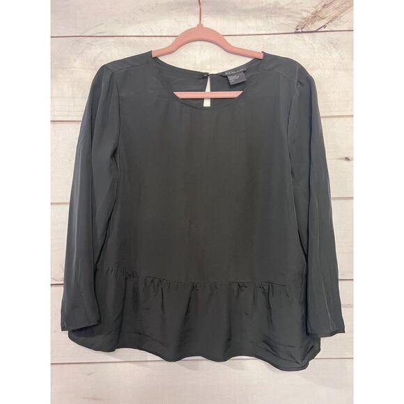 Size Large A/X Armani Exchange Top Long Sleeves Black - Picture 1 of 4